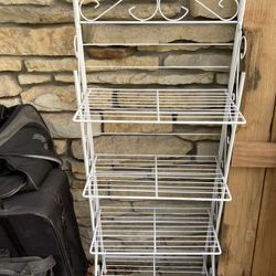 Beautiful White Metal Rack 