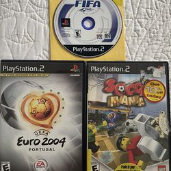 UEFA Euro 2004 + LEGO Soccer Mania + FIFA Soccer 2001 PS2