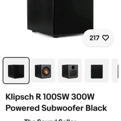 Klipsch Wireless Subwoofer R-100SW