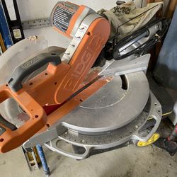 Ridgid 12” Compound Saw.  