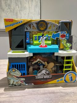 New Imaginext  Jurassic World Scan & Glow Dino Playset with Lights Sounds & Dinosaur Toys