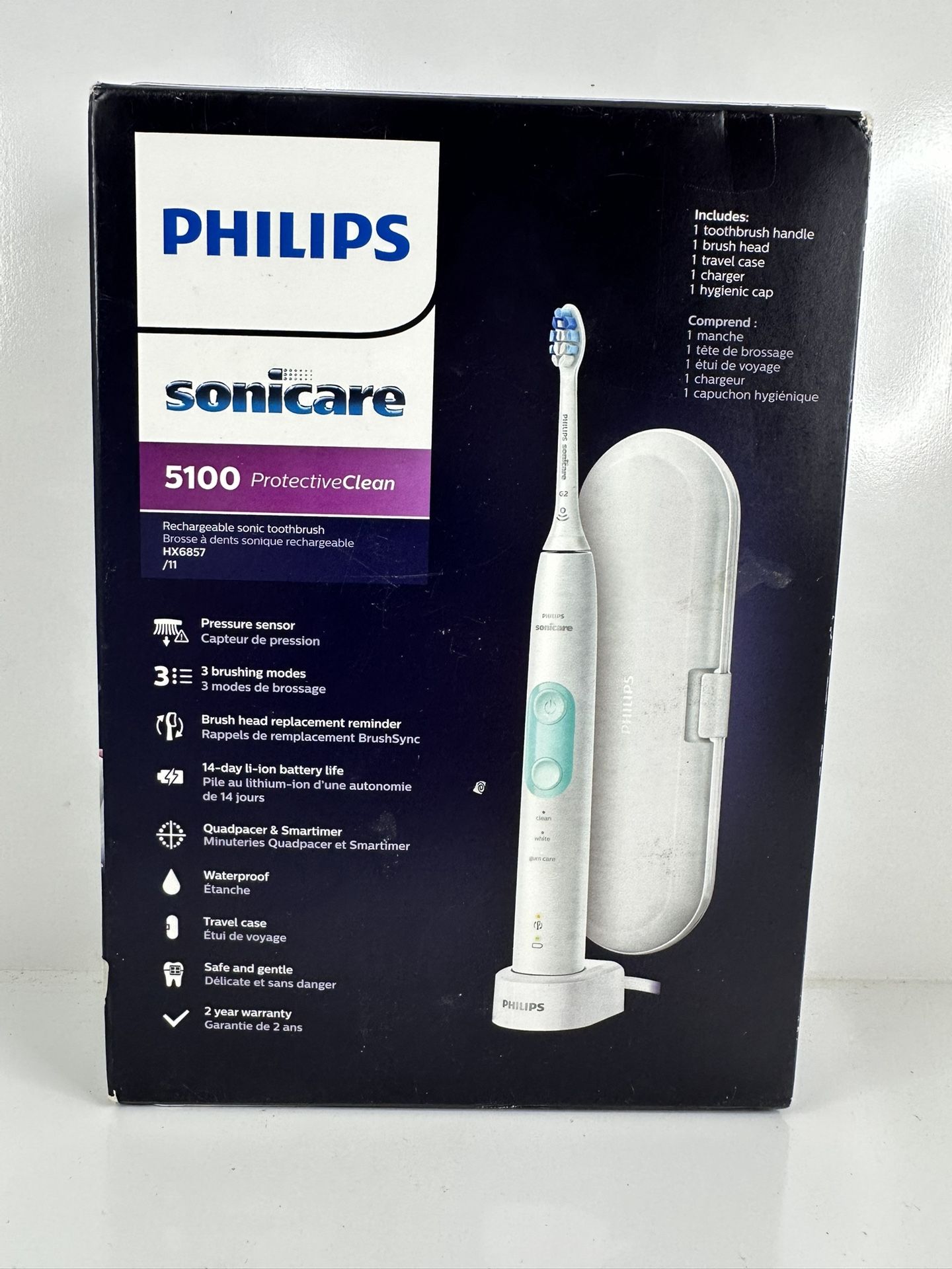 Philips Sonicare 5100 ProtectiveClean HX6857/11 Electric Toothbrush NEW Sealed
