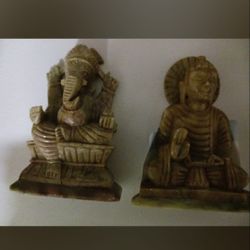 2 Ganesh Statuette 