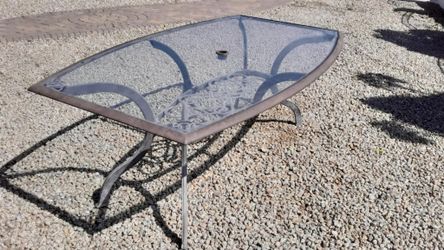 Patio Table 75 W X 45 D X 27 H Inches 