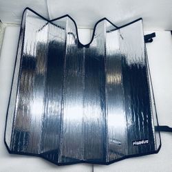 New Open Box Foldable Pigenius Car Sunshade Visor, 50" x 35" x 1.4"  
