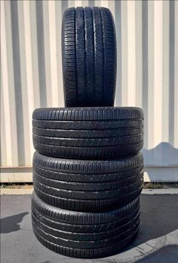 255/45/20 continetal vendo un set de llantas usadas excelente condiciones de vida las 4 ✅🤩I am selling a set of used tires, all 4 in excellent living