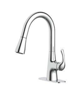 Glacier Bay Clare Single Handle Pull Down Laundry Utility Faucet in Chrome
