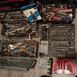 Tool Boxes Full Of Hand Tools 