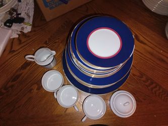 MIKASA GRANDEUR BLUE FINE CHINA LADO5