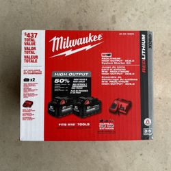 M18 18-Volt Lithium-Ion High Output 6.0Ah Battery Pack (2-Pack) With Charger 🔌 