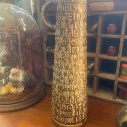 Antique Tall German Stein Pottery Beer Mug 