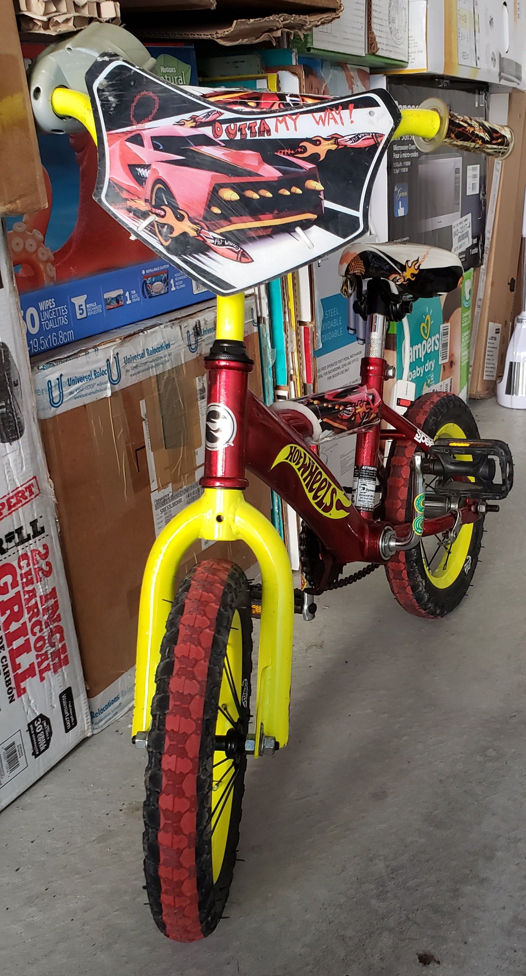 Little Boys Hot Wheels Bike