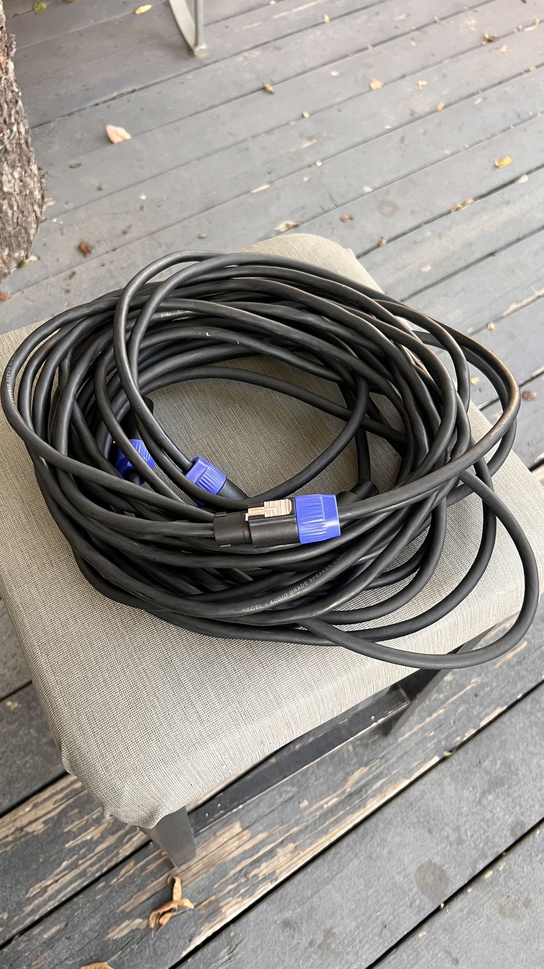 2 25” Speaker Cables 