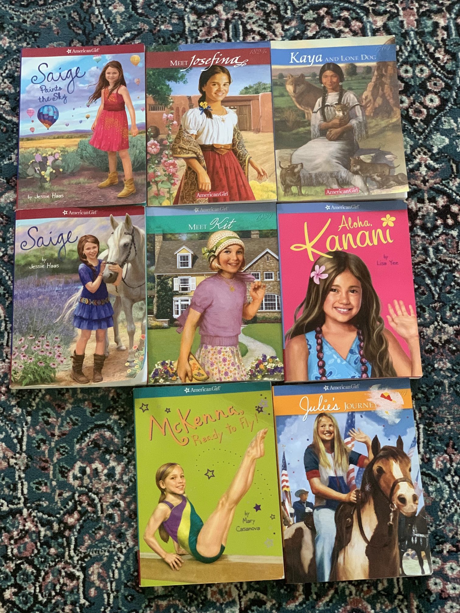 American Girl Book Lot of 8 –Historical Characters & Girl of the Year Collection