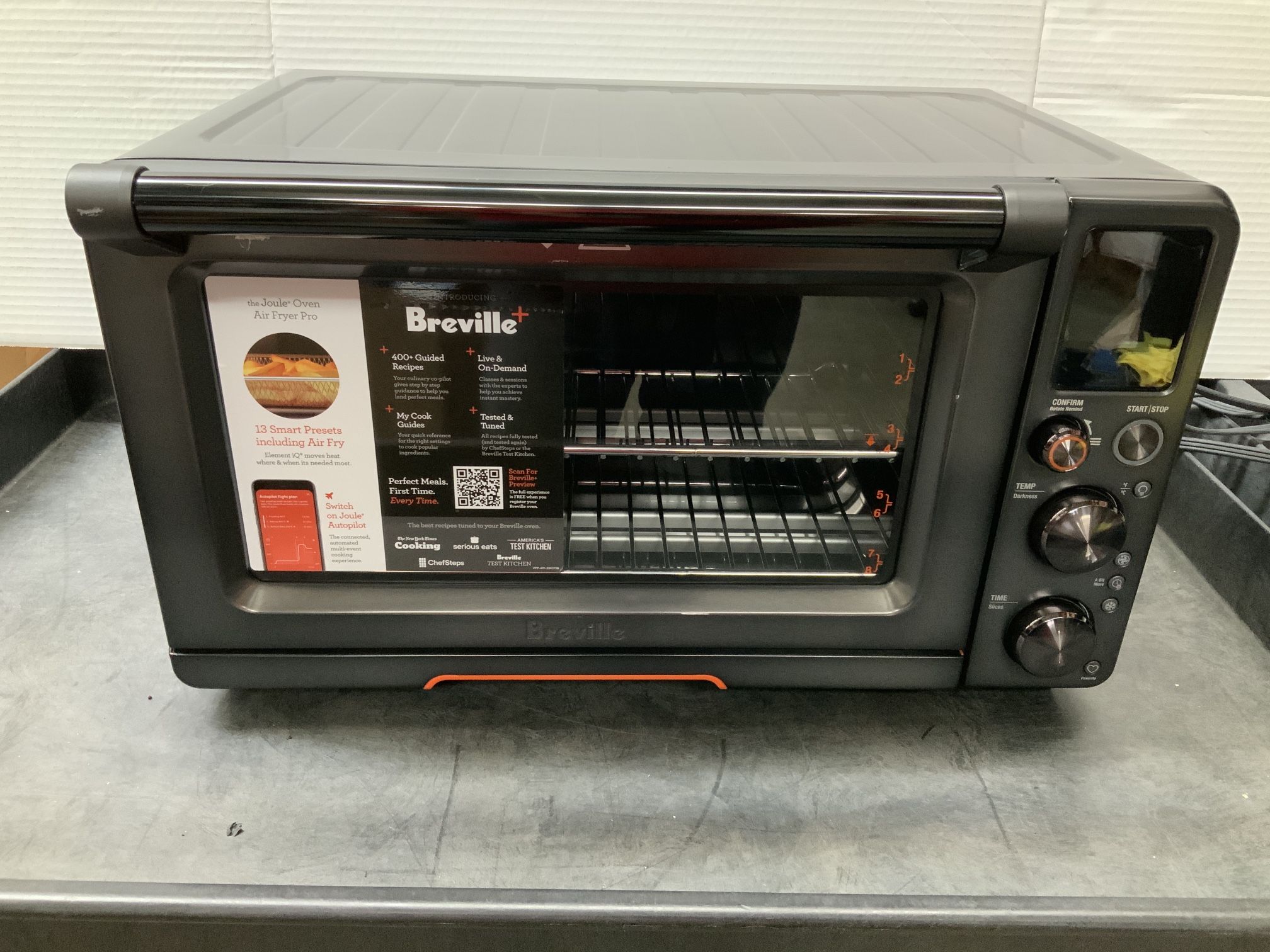 Breville - Joule 1.0 Cubic Ft Oven Air Fryer Pro - Black Stainless Steel #910