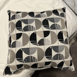 Tan/Black Throw Pillow (2)