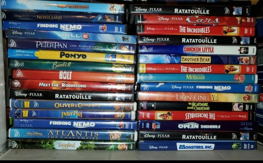 124 Disney Dvds Classic Platinum Pixar RARE