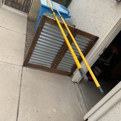 Two extension poles
