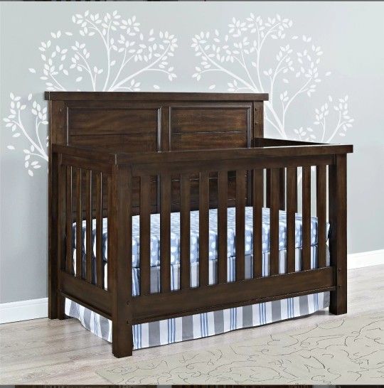 Bertini Timberlake Crib In Dark Walnut