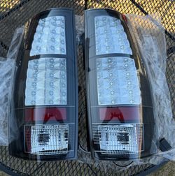 07-14 Chevy Tahoe Yukon Black LED Tail Lights