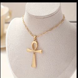 Ankh Egyptian Pendant And necklace 