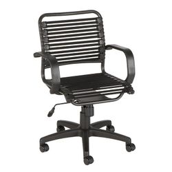Black Bungee Cord Office Chair with Arms