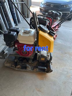 Plate Compactor jack hammer and power broom