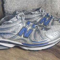 New Balance 769 Silver Blue Running Shoes Mens Size 9.5 Vtg Retro MR769