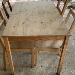Wooden Table And Chairs