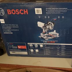 Bosch 7 1/4 Cordless Sliding Miter Saw With 1 Battery and Charger