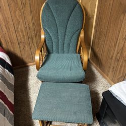 Rocker Chair With Foot Rest 