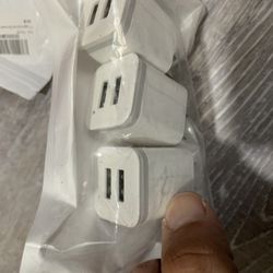 Usb Double Charger 3 Pc Set