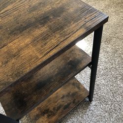 3-tier wood auxiliary table