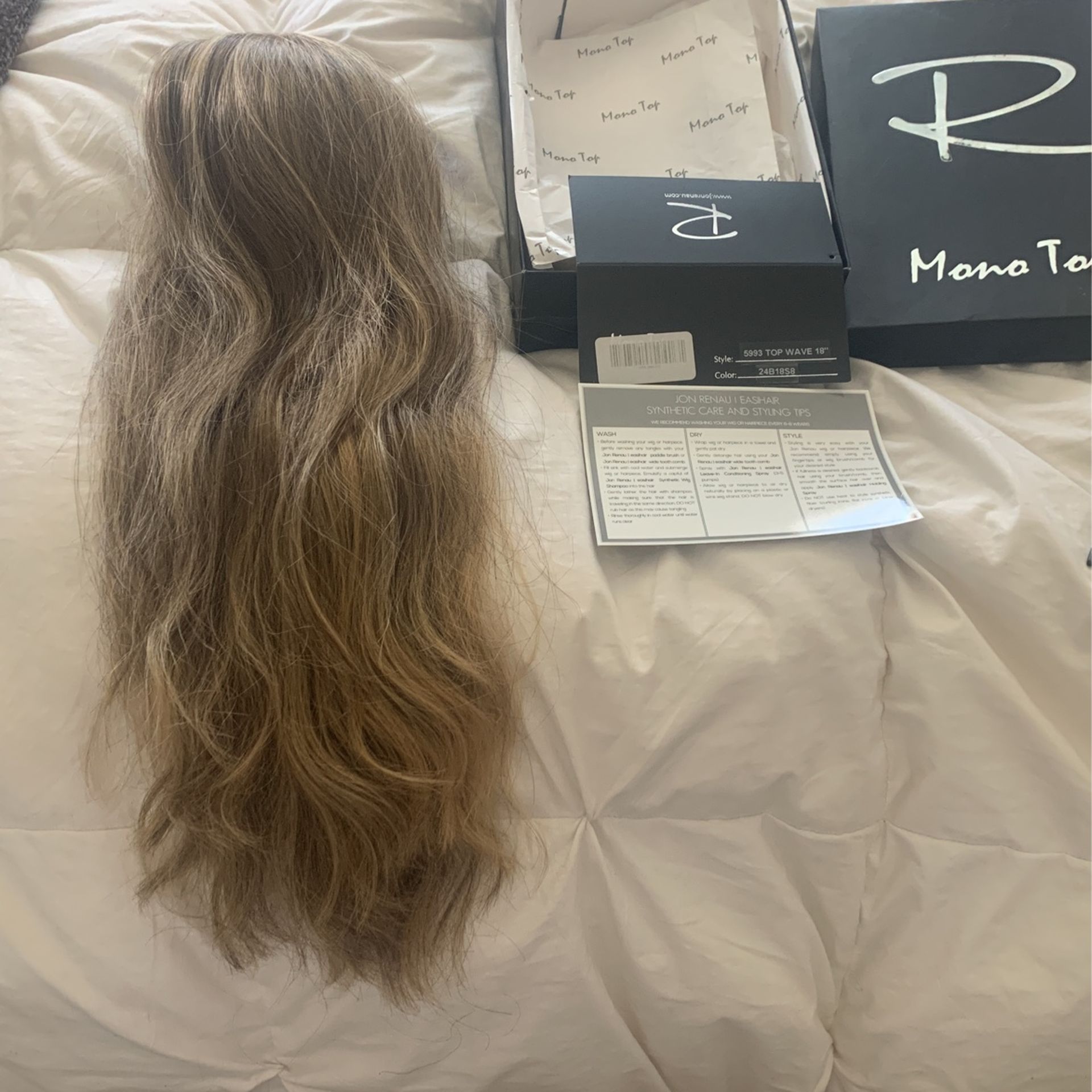 Jon Renau Top Wave 18” Length -shaded Mocha