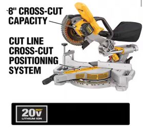 New Dewalt 7in 1/4 cordless sliding miter saw