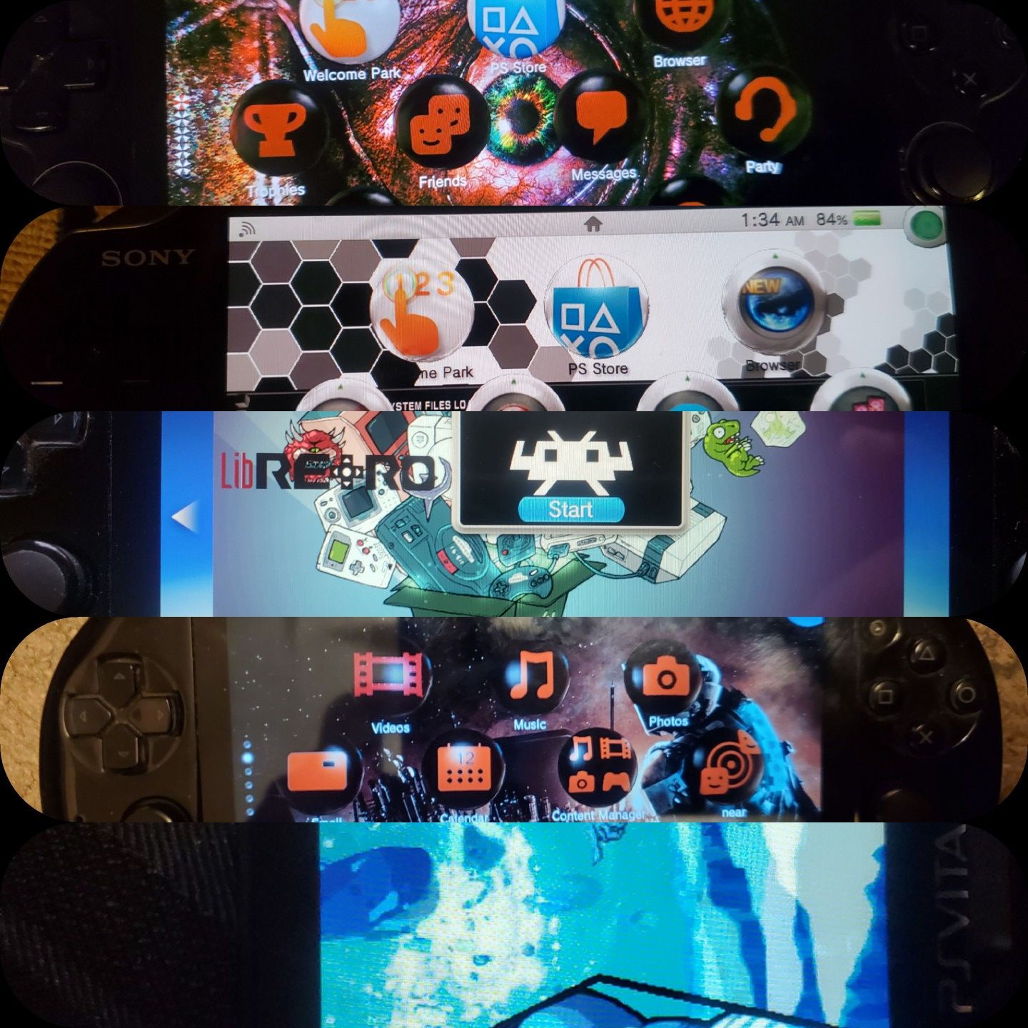 MODDED PS VITA OLED SCREEN 5000THOUSAND ROMS 128GB