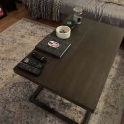 Brown Wood Coffee Table With 2 End Tables