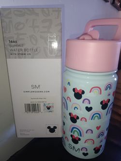 Minnie mouse and Peppa pig water bottles