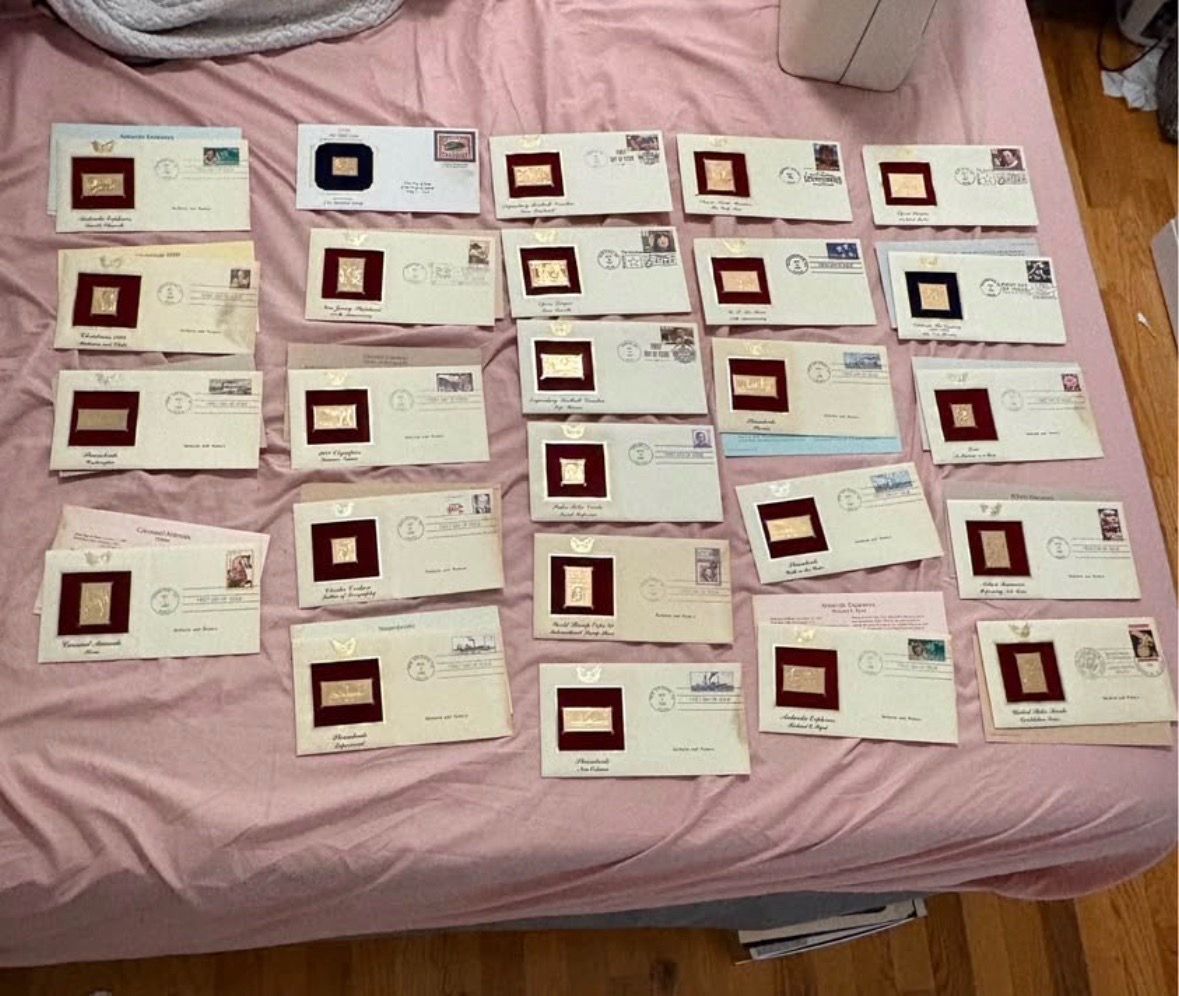 Golden replica 22k stamps