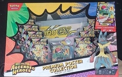 Pokémon Ascended Heroes Mega Lucario Premium Poster Box