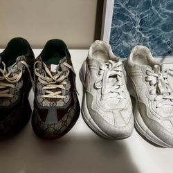 Gucci Rhython White GG Supreme & Brick Red