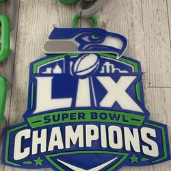 Seattle Seahawks superbowl champions hype chain with 42” long chain link style chain