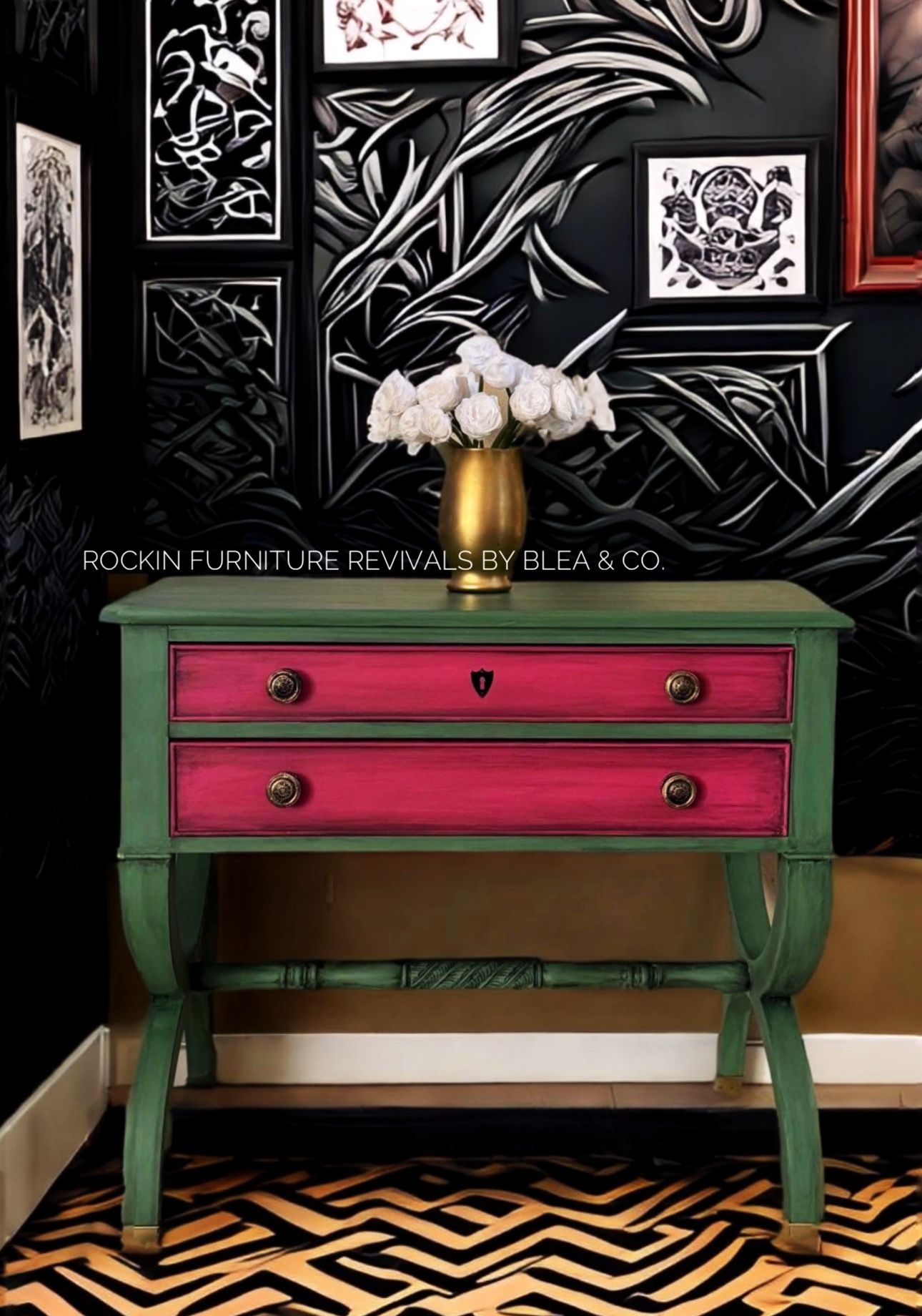 Entry Table/ Console / Accent Tattoo Inspired