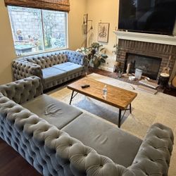 FREE--- Sofa and  Love Seat