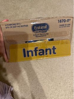 Enfamil NeuroPro Ready-to-Use Baby Milk – 24 Bottles (8 fl oz each)