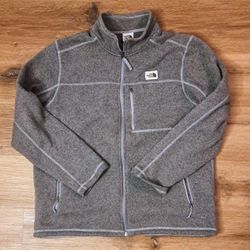 The North Face Campshire Fleece Jacket Men’s Size XL Grey Full Zip Pre•Owned