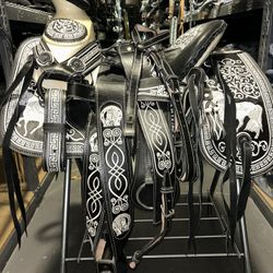 Monturas Charras Para Caballos 100% Piel 