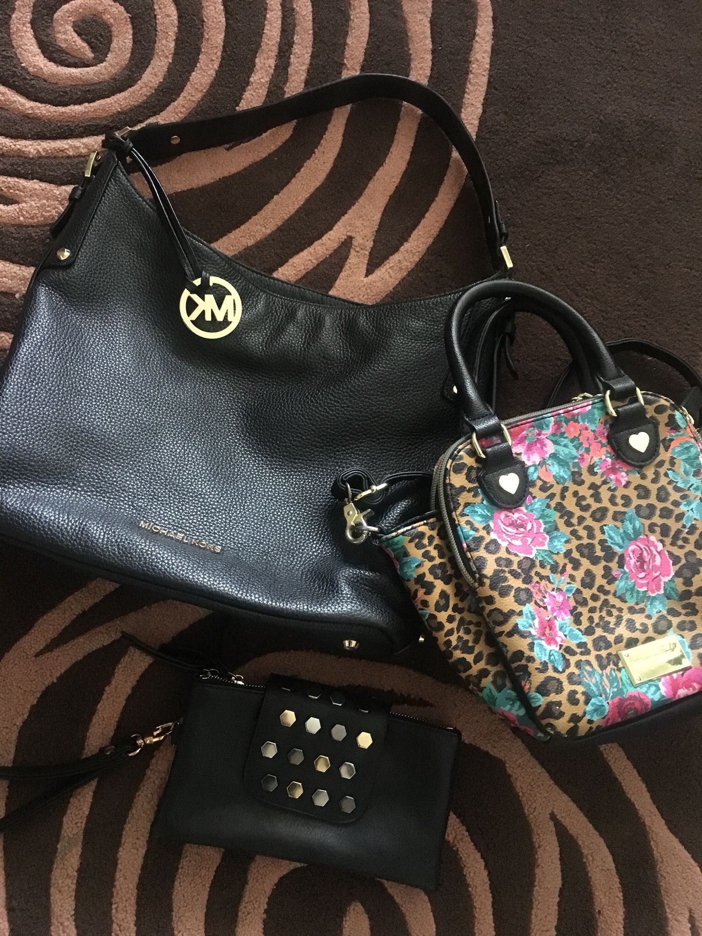 Purses bags Micheal Kors Black purse like New! Betsy Johnson purse