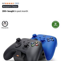 PowerA Duo Charging Station for Xbox Series X|S - Black, Wireless Controller Charging, Charge, Rechargeable Battery, Xbox Series X|S, Xbox One