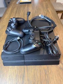 Sony PS4 500GB Console + 2 Sony Controllers – Tested & Factory Reset (with cables)